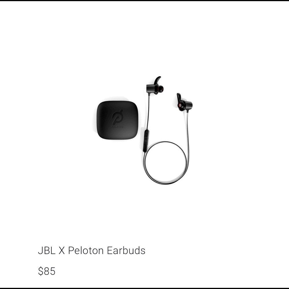 JBL X Peloton Bluetooth Earbuds - like new!